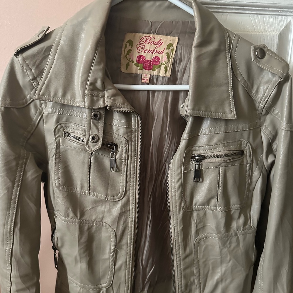 Body Central Fake Leather Jacket